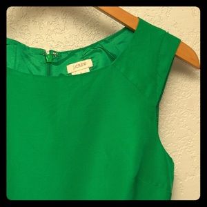 Leaf green J. Crew shift dress